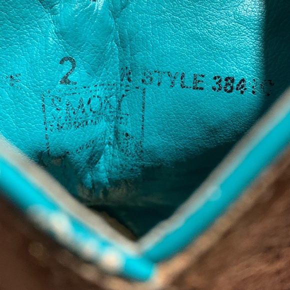 Smoky Mountain Floralie Embroidered Western Cowgirl Boots Size 2 Squared Toe - Picture 9 of 9